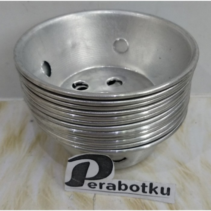 Cetakan Bolu Kukus Kecil Alumunium A / Loyang Cupcake Diameter 8 Pendek