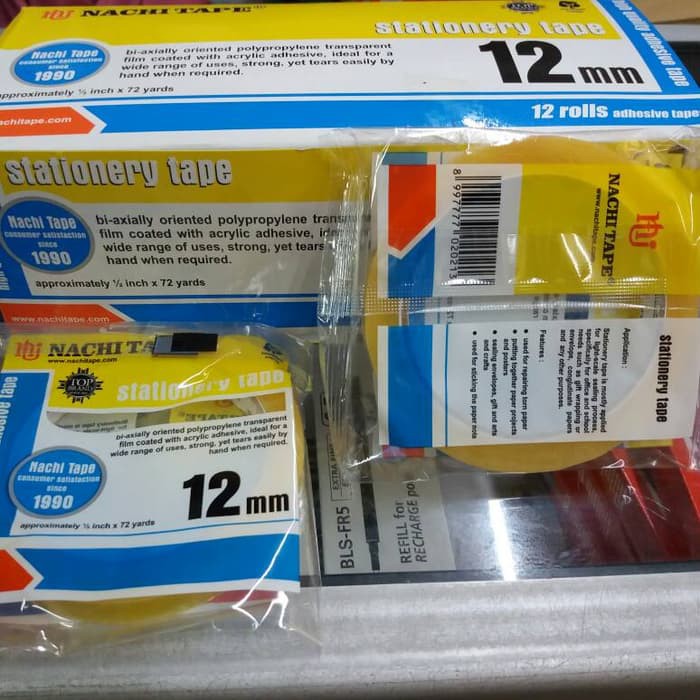 

Isolasi Nachi 1/2x72 Transparan Kuning