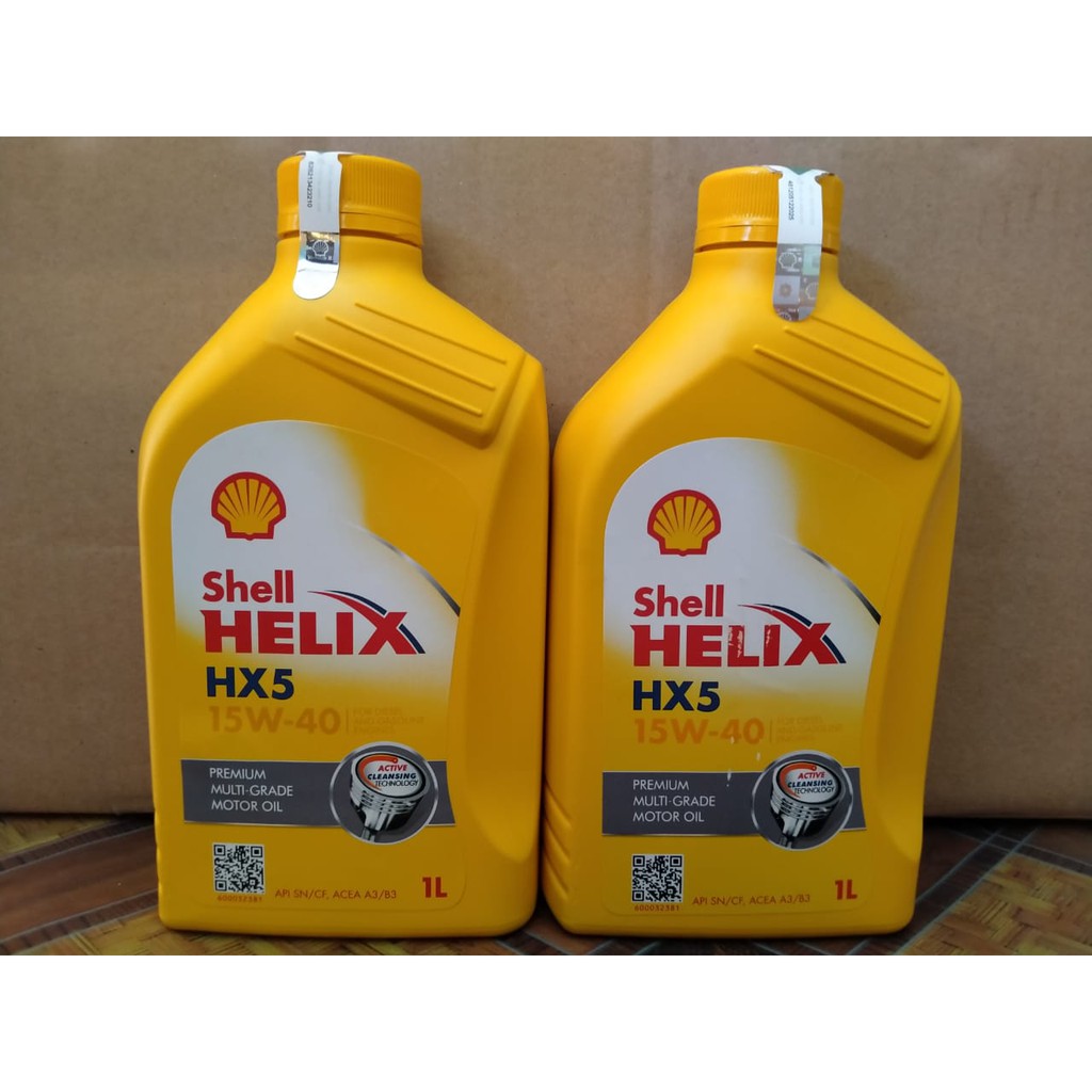 Oli Mesin 4T Shell Helix 1 liter HX5 15W-40 Premium Multi-Grade