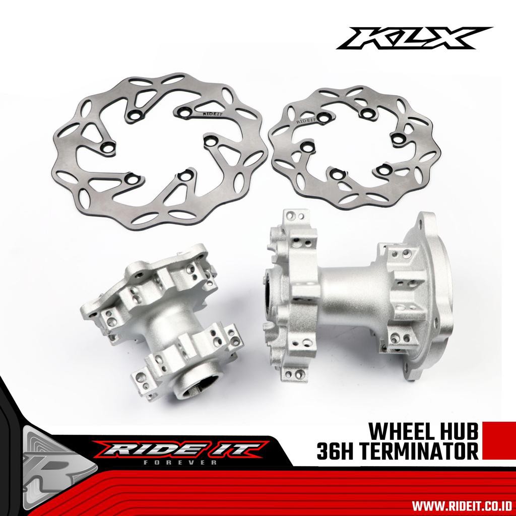 Paket Tromol KLX 36H + Piringan Cakram Depan Belakang