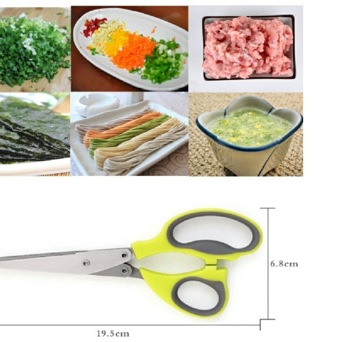 

gunting 5 lapis kitchen scissors gunting daun bawang sayur