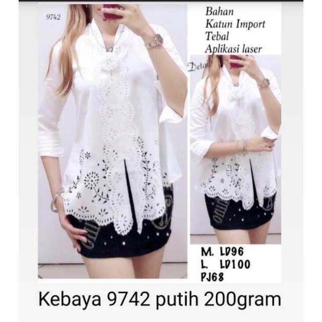 Kebaya Encim Modern Laser Cut Good Quality Promo Tangan Lipat