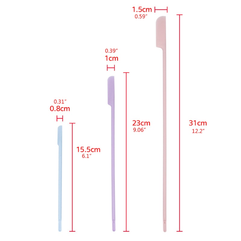 SIY  Reusable Epoxy Resin Silicone Stir Sticks Mixing Resin Paint Liquid Stirring Rod