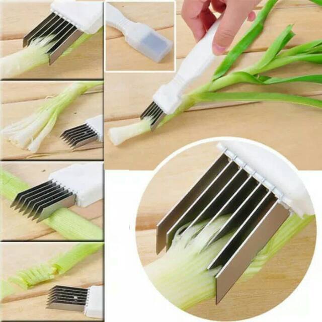 Negi cutter perajang daun bawang vegetable slicer