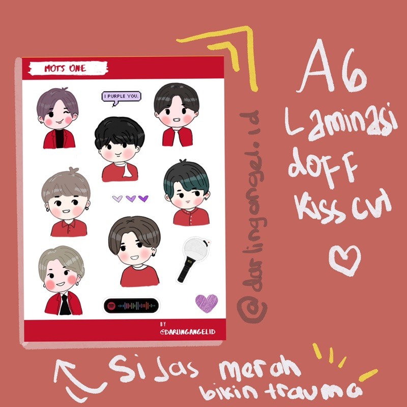 (COD) BTS Stiker map of the soul ON:E Edition sticker set