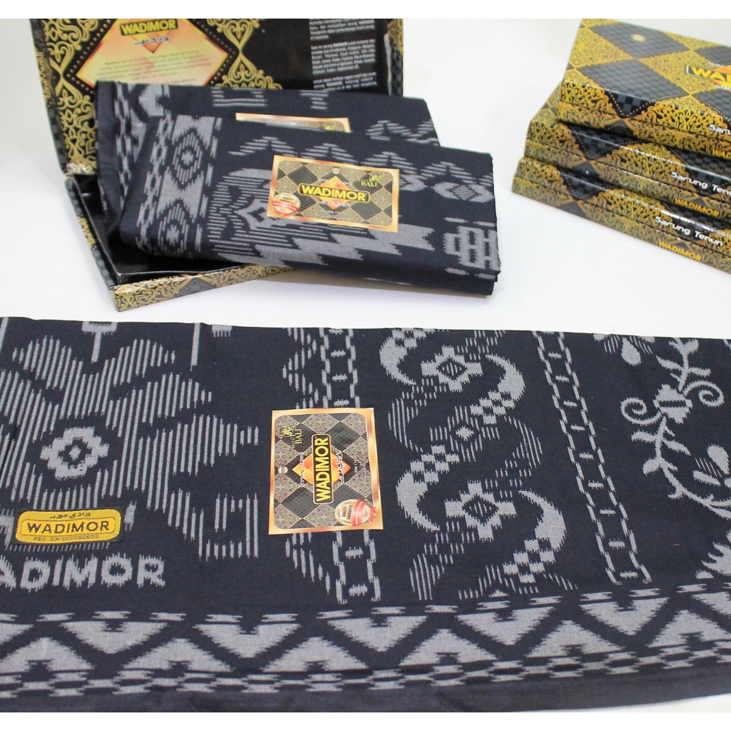 Sarung WADIMOR Motif bali Kain Tenun Motif Dewasa Pria Laki Cowok Sholat premiium