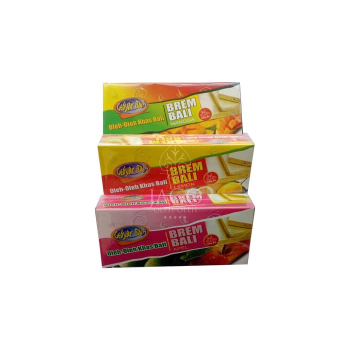 

Brem Bali 5box paket 5 rasa original tapeapelmanggalemonmix