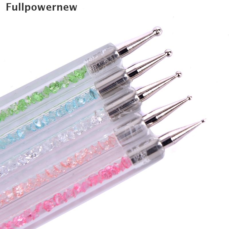 [FULL] Crystal Painting Drawing Dotting Pen Dual-ended Nail Art Brush Tool Manicure