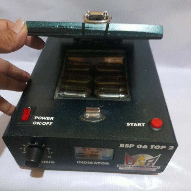 MESIN STEMPEL FLASH 6 LAMPU U OTOMATIS BSP 06 U TOP 2