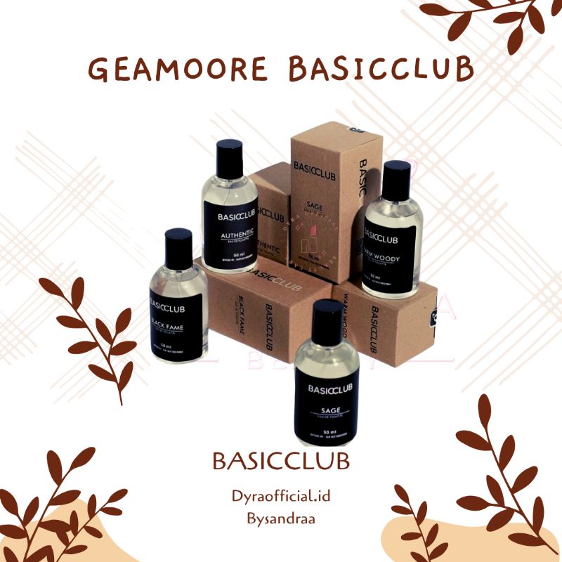 [READY BLACK FAME] PARFUM GEAMOORE  BASICCLUB 8ML & 50ML