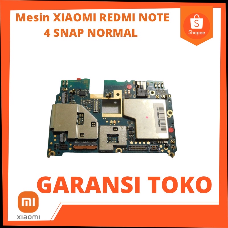 mesin XIAOMI REDMI NOTE 4 SNAP NORMAL