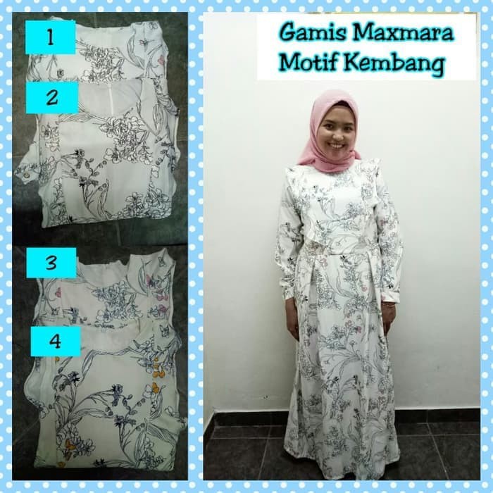 GAMIS MAXMARA MOTIF KEMBANG