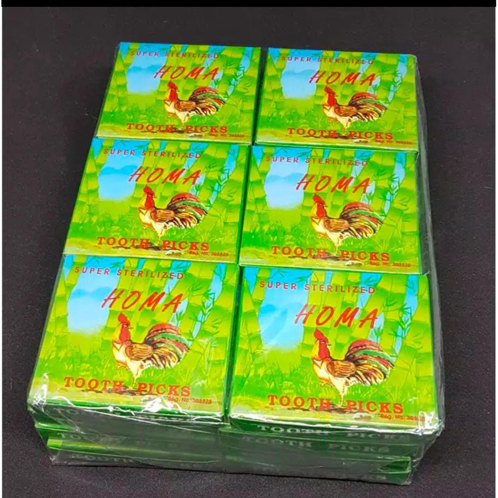 Vinztstore -  Tusuk Gigi Kayu Homa Tusuk Gigi Perkotak Bambu Sterilized Tooth Picks Praktis murah