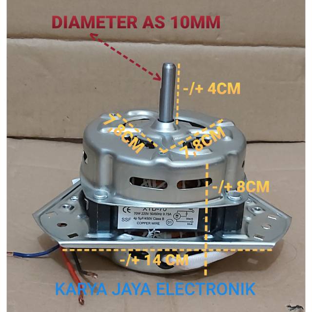 Dinamo pengering mesin cuci kaki 3 | motor spin mesin cuci 3 kaki umum