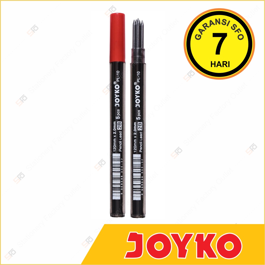 

Isi Pensil Mekanik Joyko 2.0 mm - 2B PL-10 - SFO Semarang Official