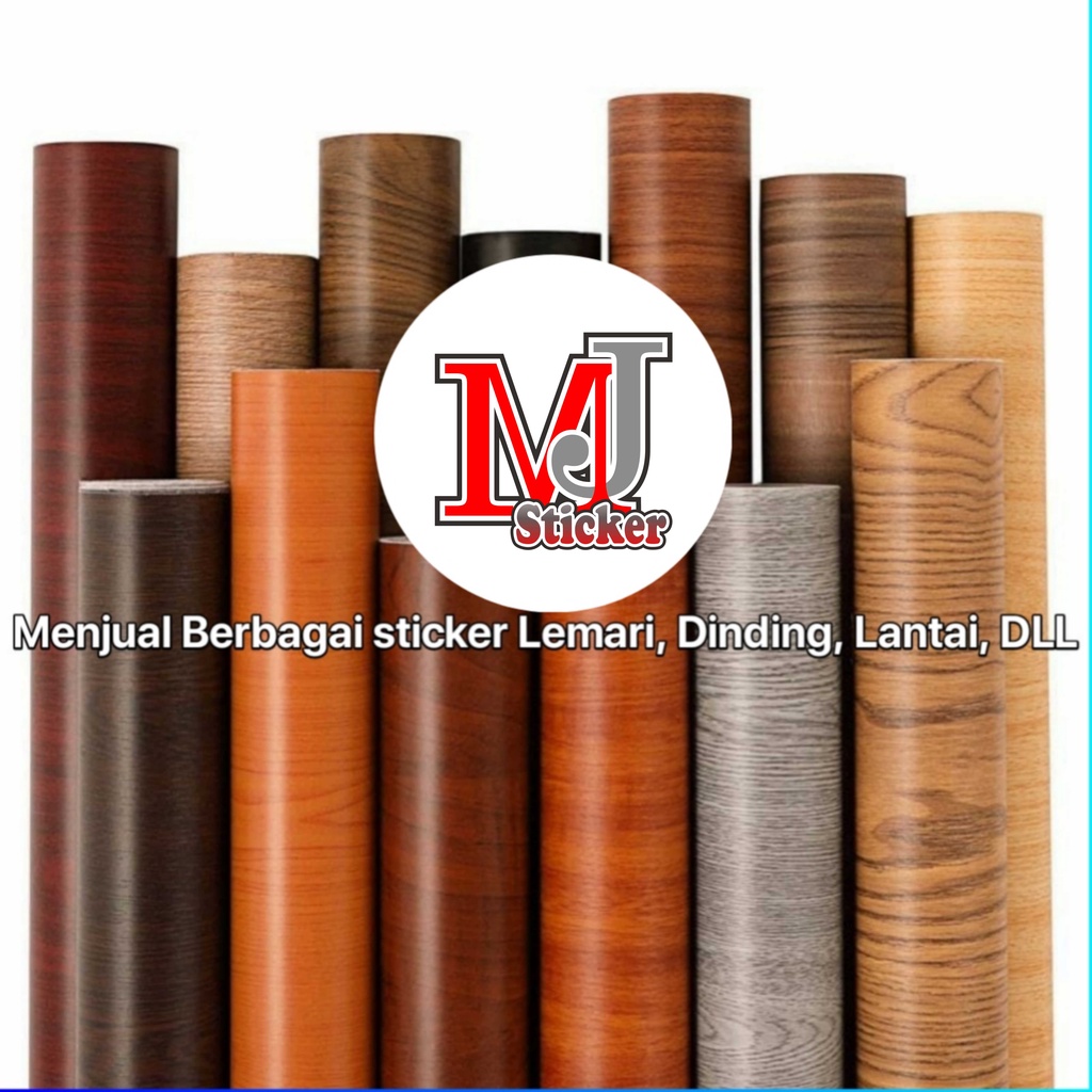 Stiker / Sticker Motif Kayu 120cm x 50cm PVC Sheet Sticker Pelapis Furniture Lemari Meja Taco Sh