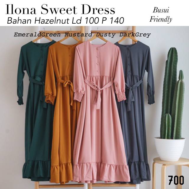 ILONA SWEET DRESS / HAZELNUT