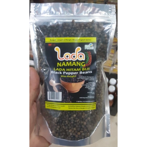 

Lada/merica hitam biji khas Bangka-Lada Namang 200gr