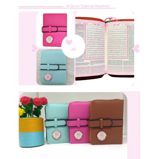 Alquran Cantik untuk Wanita Quran Kecil Terjemahan Mushaf Al Quran Terjemah Sampul Cantik - Muslimah