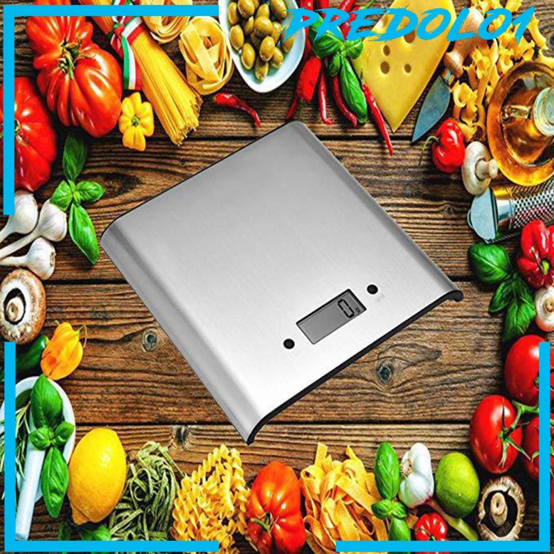 [PREDOLO1] Kitchen Scale Backlit Meal Prep Food Scales Tare Function Cooking Weight