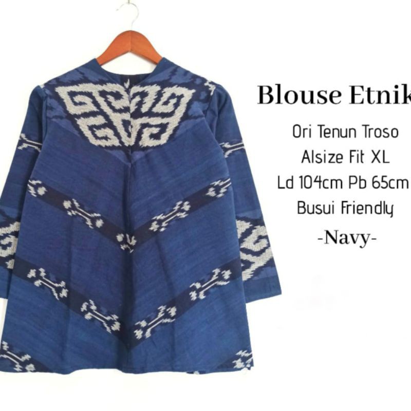 Blouse Tenun Troso Etnik Asli Jepara