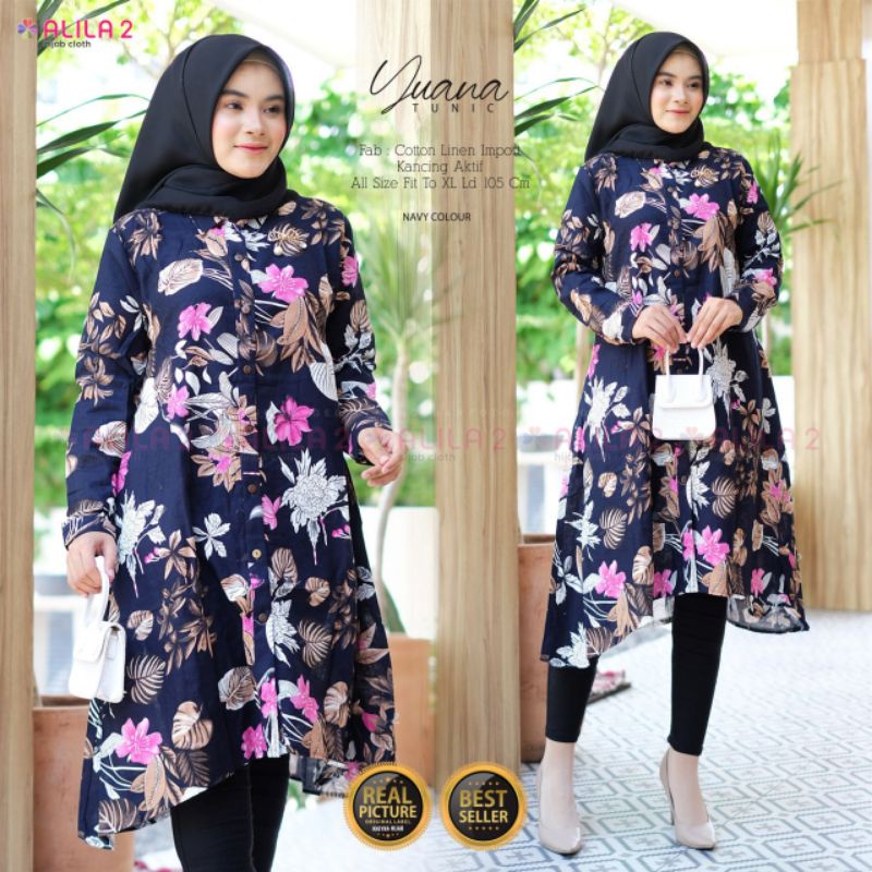 New Yuana Tunik Ori Label Alila