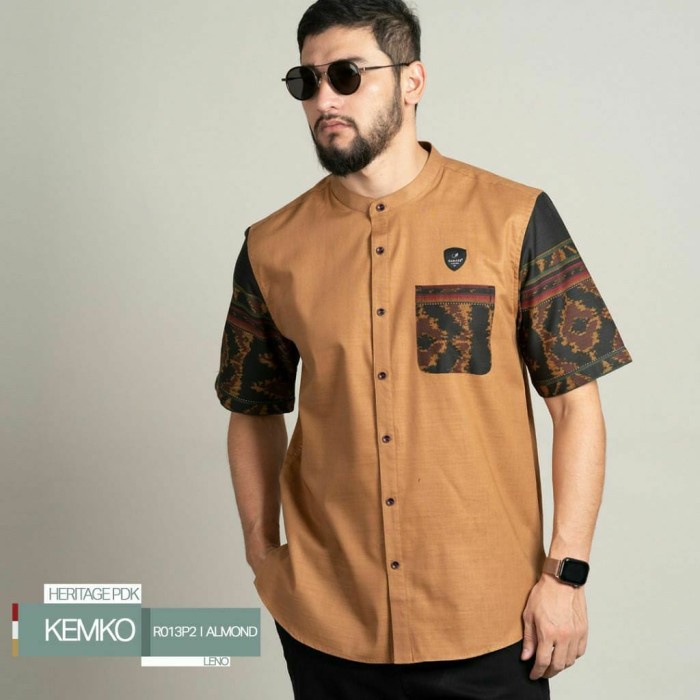 Kemeja koko heritage samase original size s-xxl koko motif batik - S