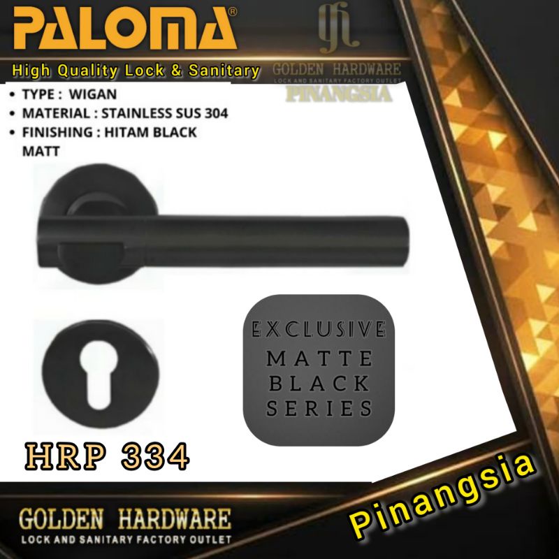 Kunci Pintu Misah Handle Roses Kunci Pintu Rumah Black PALOMA Handle Murah HRP334