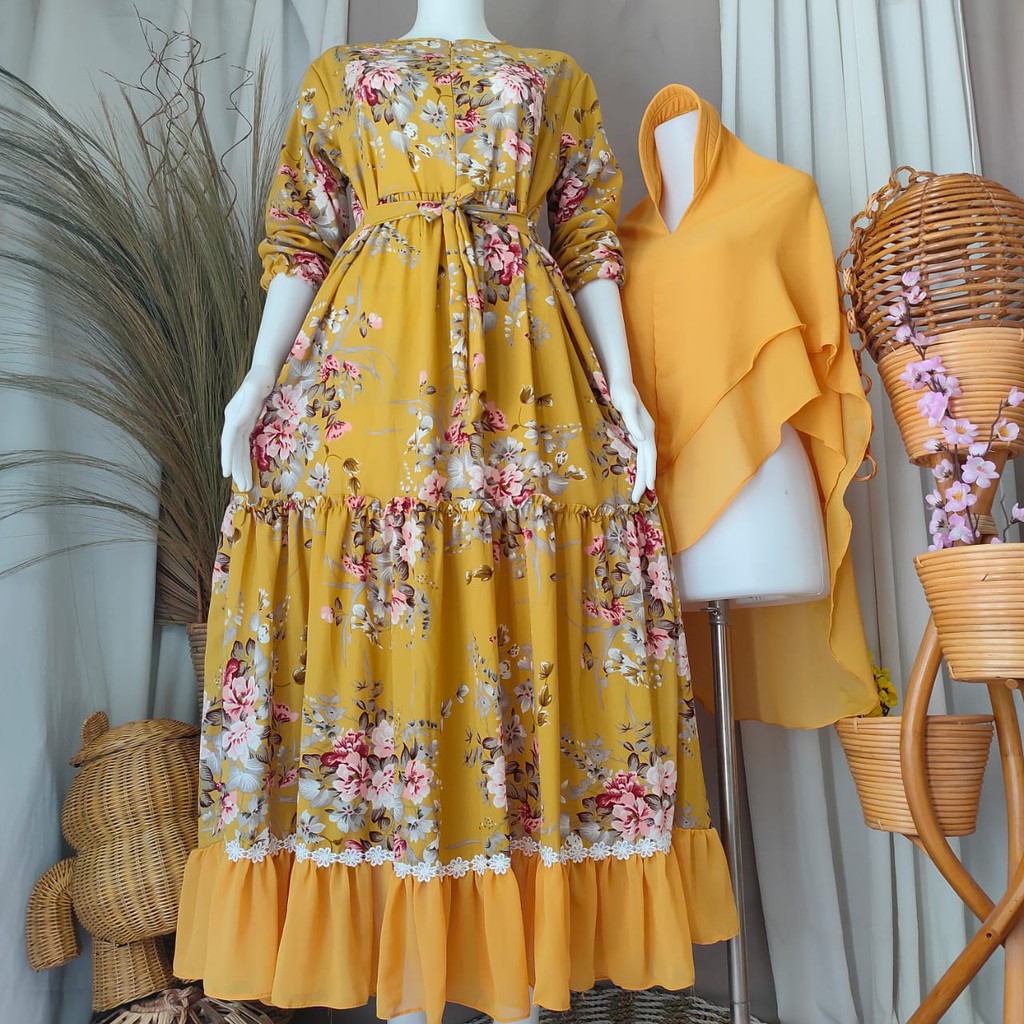 GAMIS SET SYARI MONALISA BEDELIA Model Terbaru Shopee GAMIS SET SYARI MONALISA BEDELIA Model Terbaru Shopee