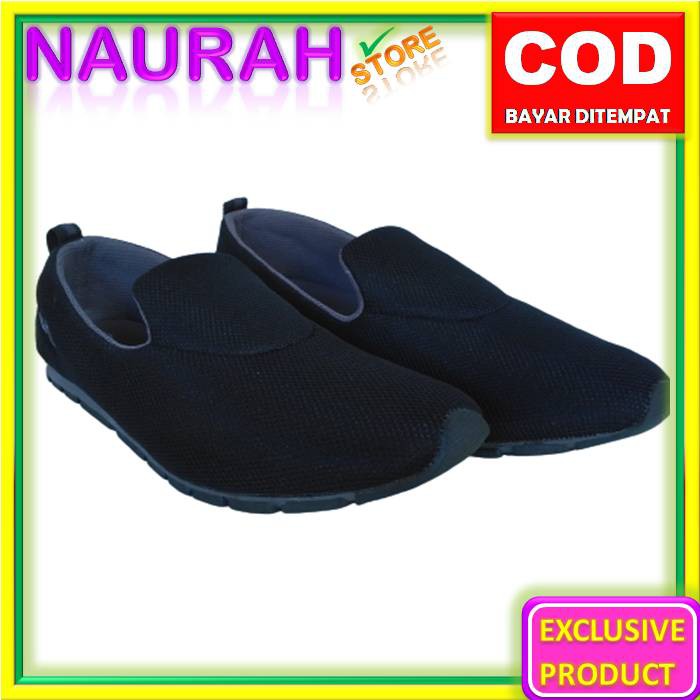 Sepatu Wanita Ando Calya Hitam 100% Original Slipon Kualitas Impor Alternatif Scania