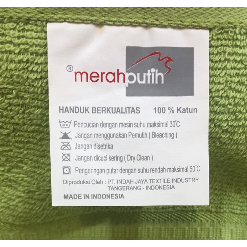 Handuk Merah Putih 70x135 cm / Handuk Mandi Ukuran Besar Bahan Katun Murah Terry Palmer Group