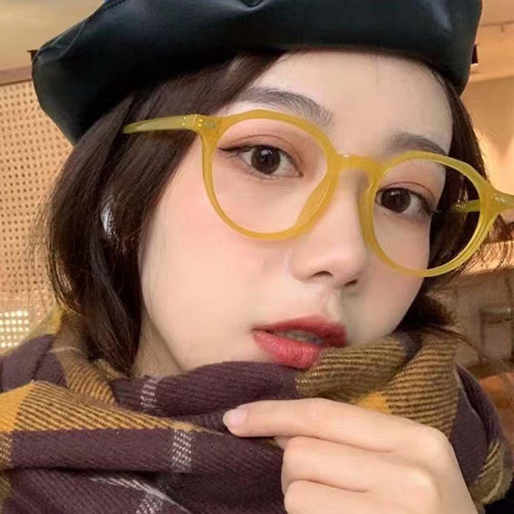 Mxbeauty Kacamata Anti Radiasi Transparan Pria Komputer Eyewear Lensa Bening Kuku Beras Gaya Korea Wanita Eyeglasses