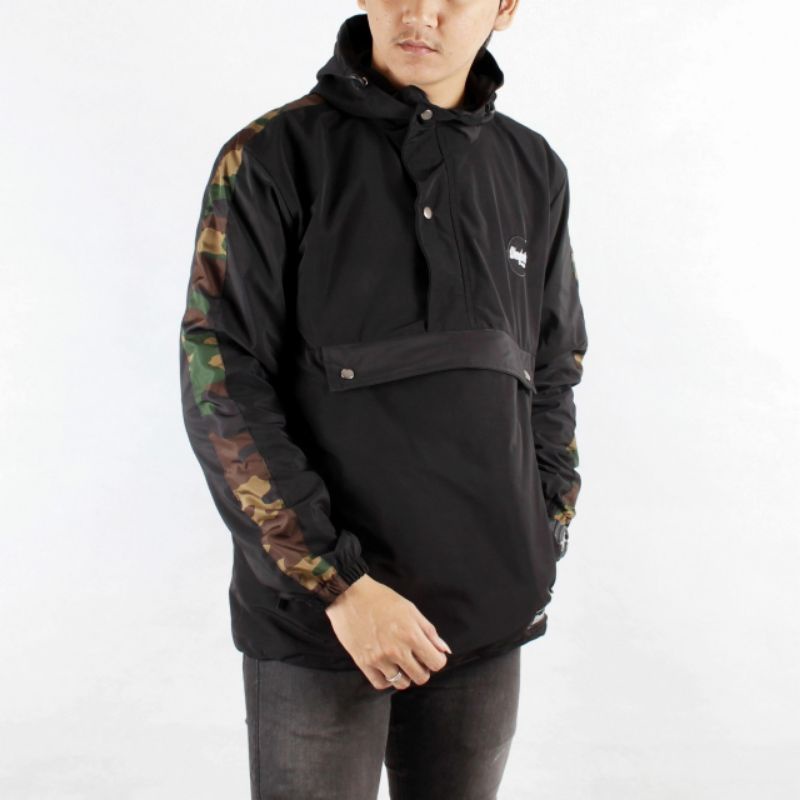 Jaket Cagoule Army Loreng Original Wangkers