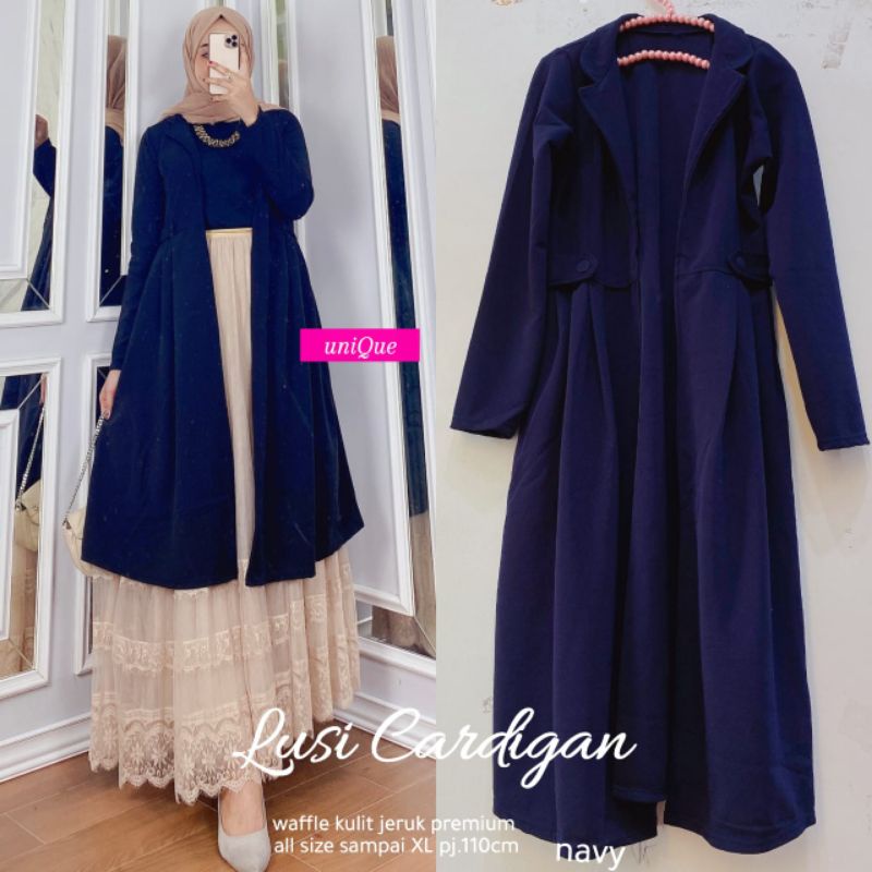 GAMIS CITRA LONG GARDIGAN BY UNIQUE