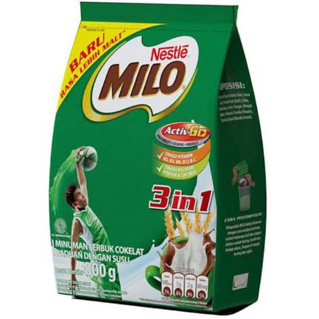 

MILO 3 IN 1 ACTIGEN-E 800GR