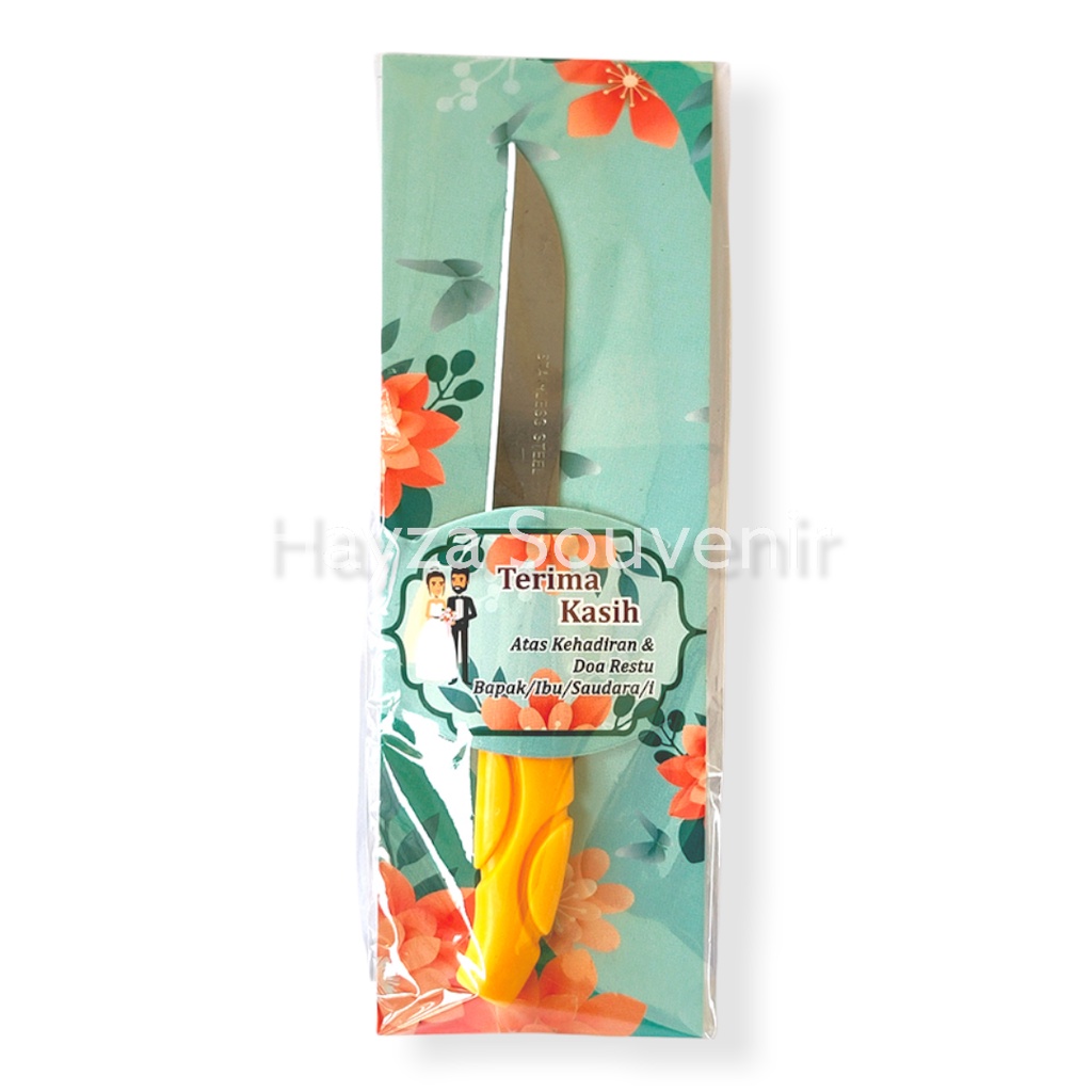 100 PCS Souvenir Pisau Kecil Alas Shabby Kemas Plastik