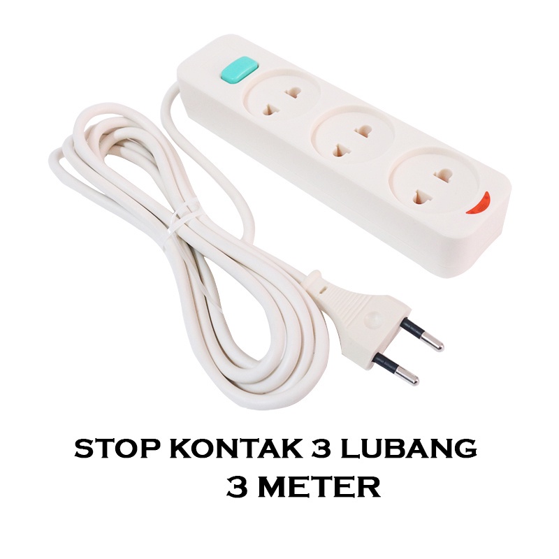 Kabel Oler Olor Koler Listrik Sambungan Perpanjangan panjang 1.5M 3M isi Stop Kontak 2 3 4 5 Lubang dengan Saklar Tombol on off dan di lengkapi lampu indikator