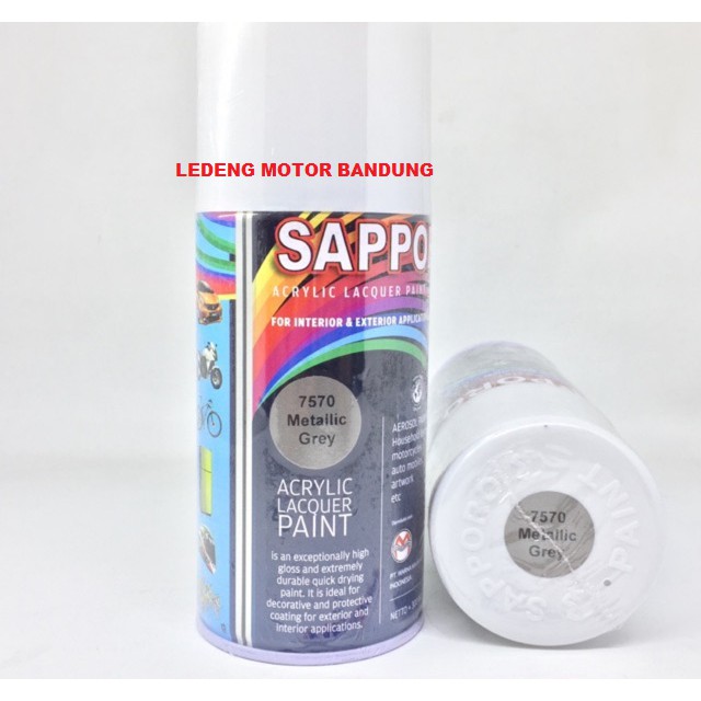 Sapporo 7570 Metallic Grey Cat Kaleng Semprot Aerosol Saporo paint