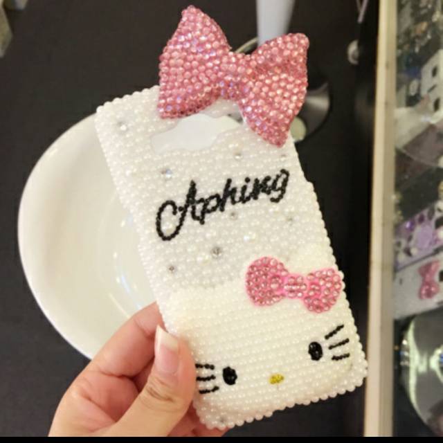 Bow Resin  pita hello kitty Bahan DIY Handmade Case