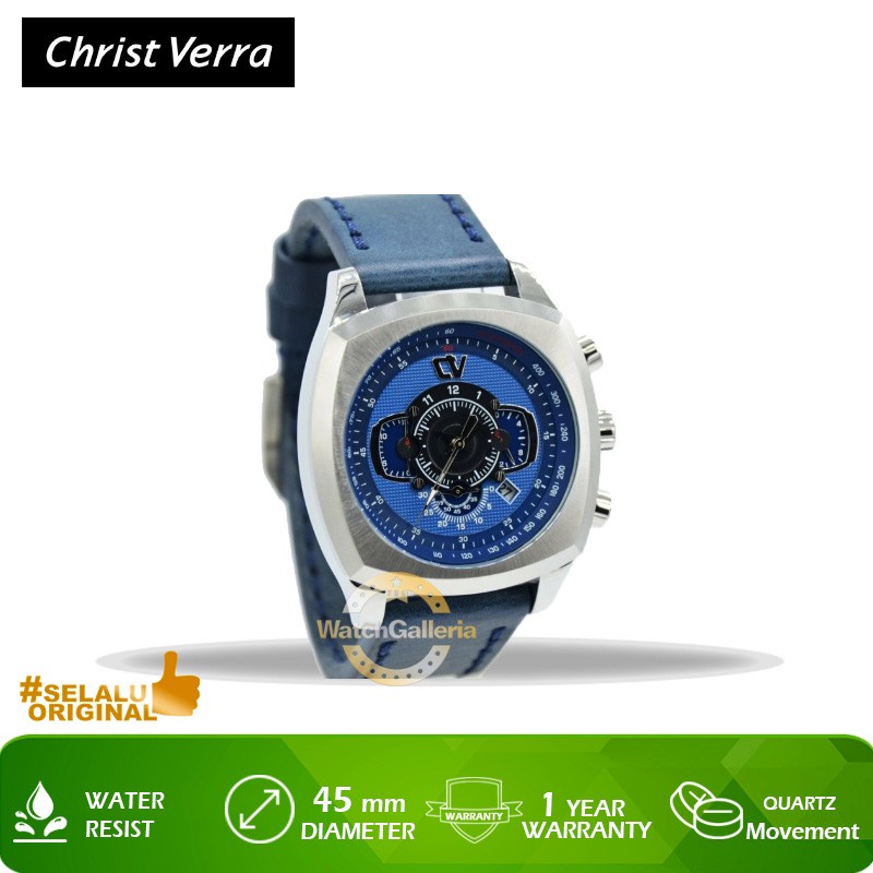 Jam Tangan Christ Verra CV C75048G-21 BLU Original Murah