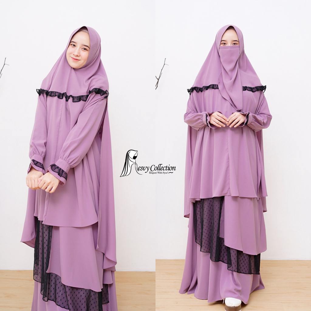 Gamis Set Syar'i Zara Set Eid Series By Resvy_Collection