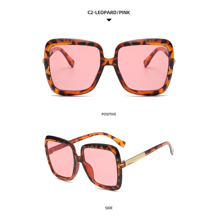 2021 fashion ins big frame square street style European and American retro sunglasses