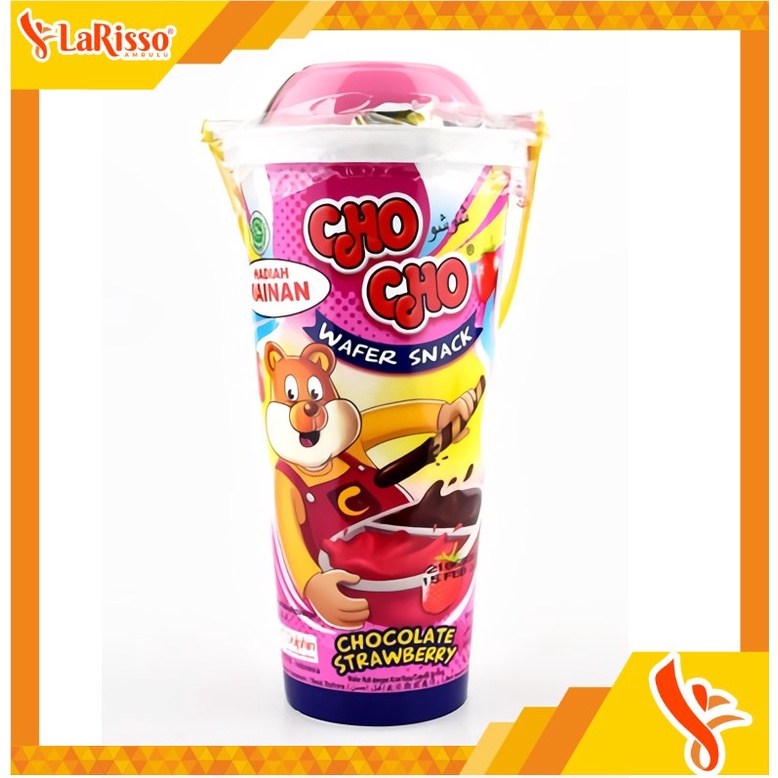 

CHO CHO WAFER SNACK 40GR RASA CHOCO STRAWBERY