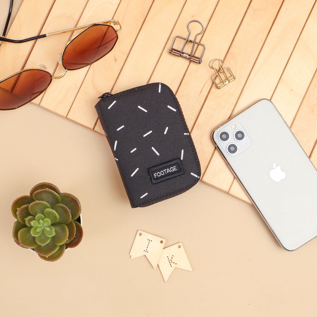 Dompet Kartu Card Holder Wallet Pria Wanita Banyak Slot Motif Footage Premium