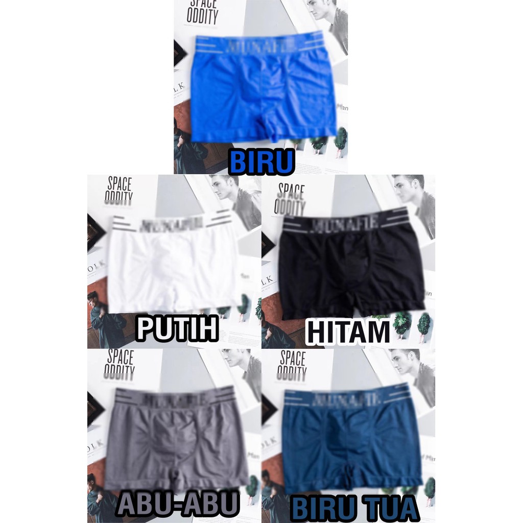 INFY - Smile Celana Dalam Pria Munafie BOXER MAN UNDERWEAR MEN SEMPAK PRIA IMPORT B015