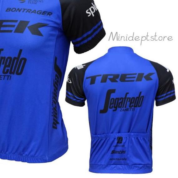➴ Jersey Sepeda TREK Roadbike Kaos Sepeda Lengan Pendek Baju Gowes Import ➫