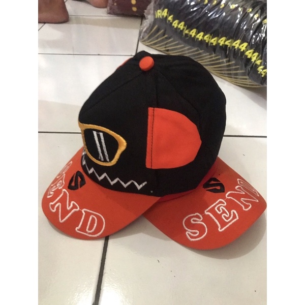 Cod topi baseball anak terbaru premium boordir kuping kacamata send topi anak laki” trend