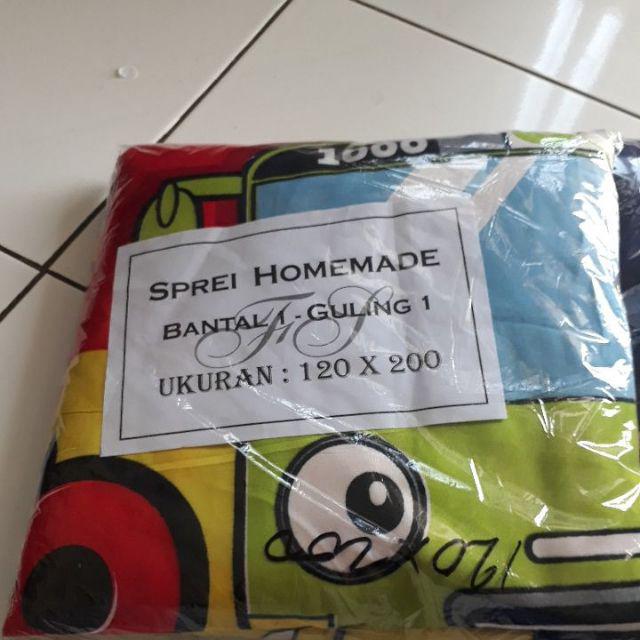 Sprei Homemade Size 120x200 1kg Muat 2pcs Hemat Ongkir Sprei Homemade Motif Anak Dewasa Size Double