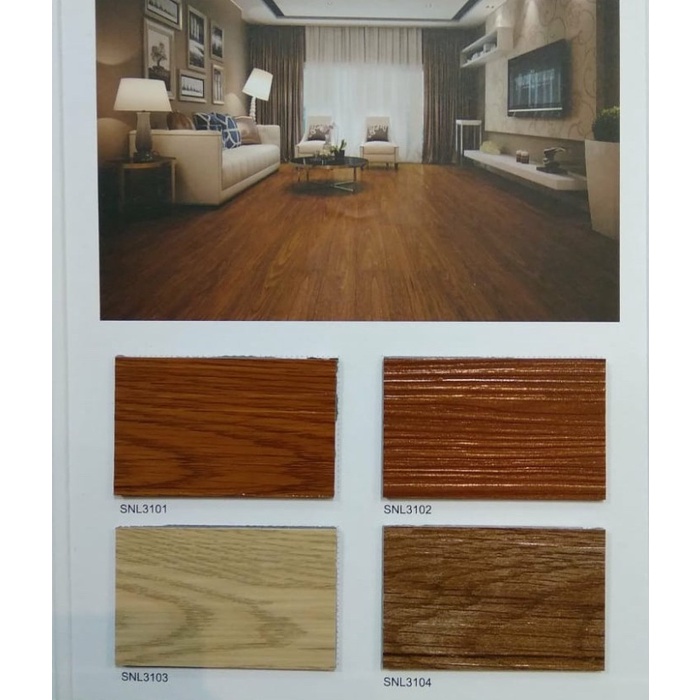 Lantai Vinyl Kayu Tebal 3mm Wood Floor