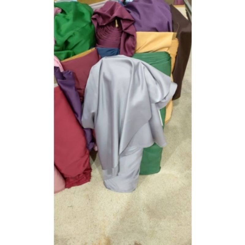 dress satin brigdesmaid NEW warna SILVER GREY